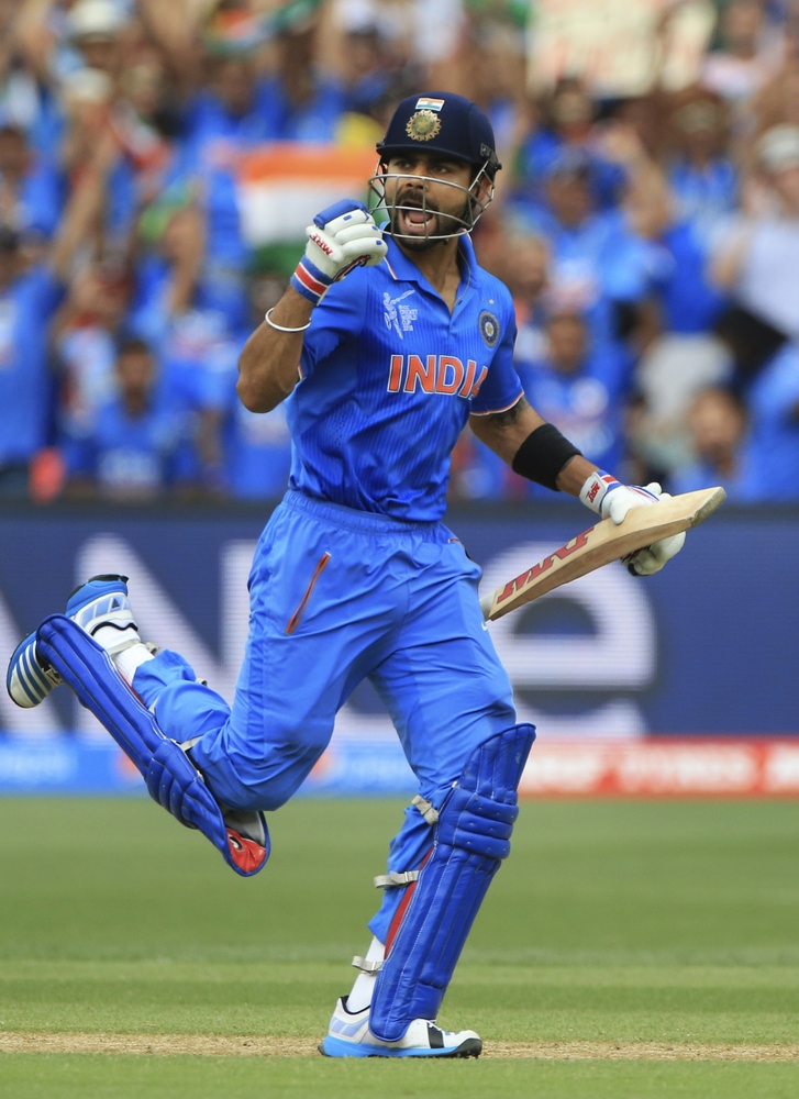 Virat Kohli is the first Indian batsman to score a century against Pakistan in Worldcup