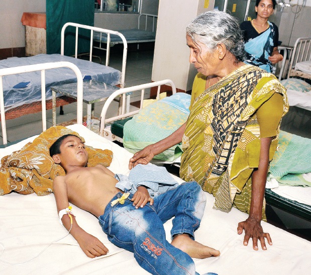 6 year-old boy was attacked by a stray dog in Moguluru village,Krishna district