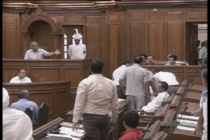 Delhi Assembly Speaker criticises  Lieutenant Governor , throws out BJP MLA from the House