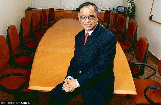 Infosys founder Narayana Murthy visits Mantralayam