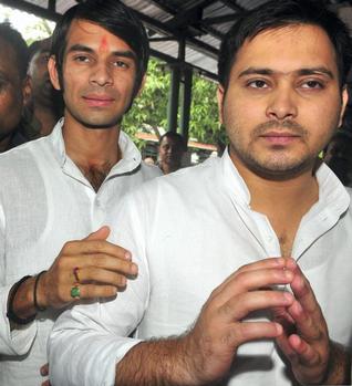 Lalu’s two sons make debut in Bihar electoral politics
