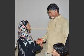 Chandrababu Naidu celebrates Rakhee Pournima