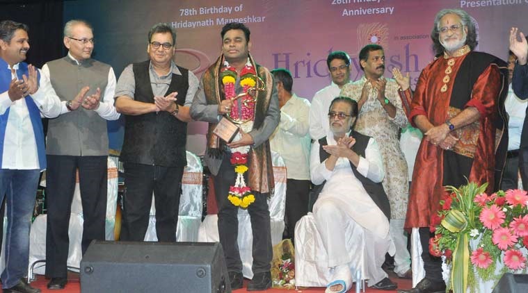 AR Rahman receives Hridaynath Mangeshkar Award