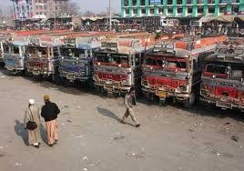 16 lakh trucks go off roads to protest against the toll system in Telangana, AP
