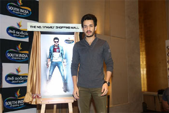 Akhil is new Brand Ambassador for South India Shopping Mall