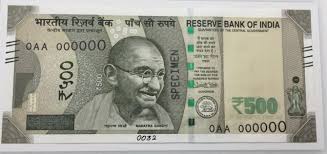 New Specimen Copy of 500,2000 rupees Notes