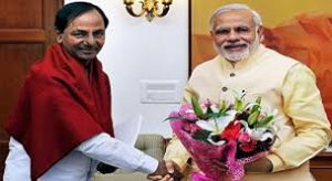 KCR MEETS MODI AT Niti Aayog Meeting